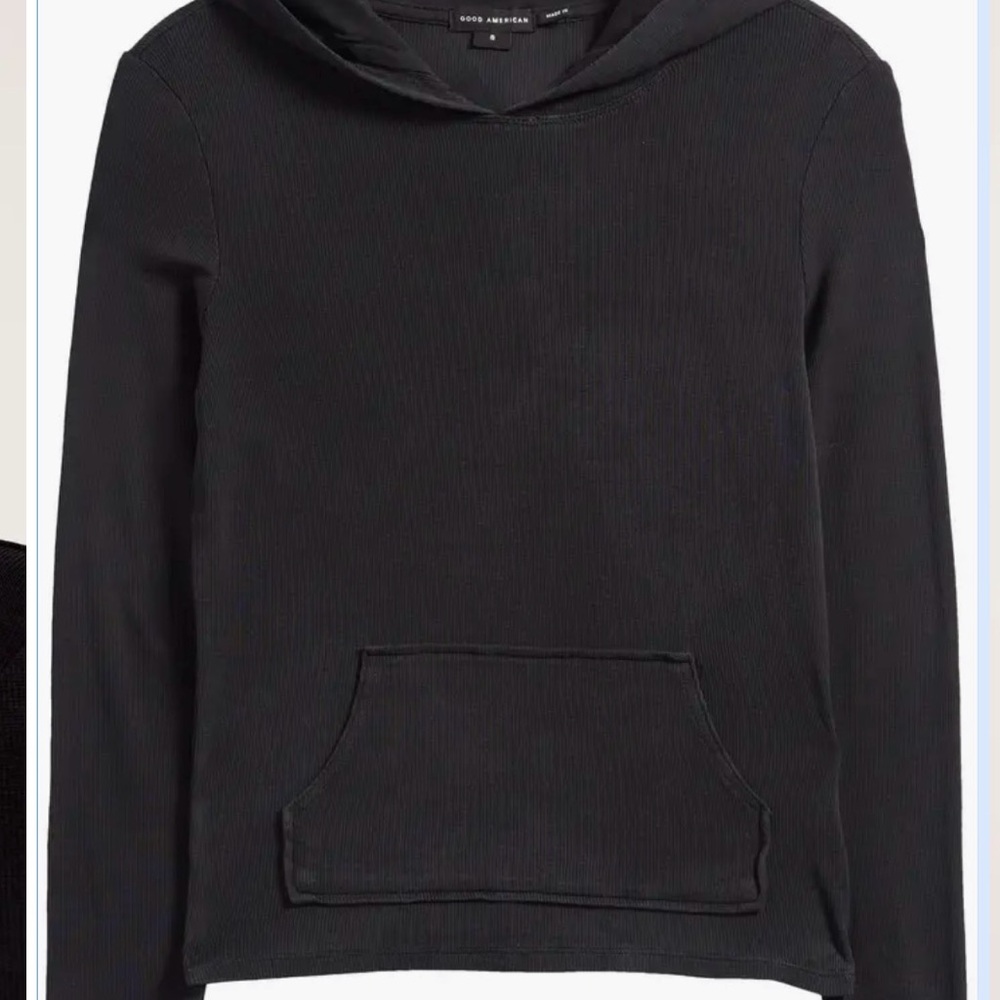 Good American Jeanius Rib Hoodie